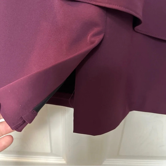 Gorgeous Alex Evenings dress in plum, layered skirt, sequined‎ top. Size 6. - Picture 10 of 10